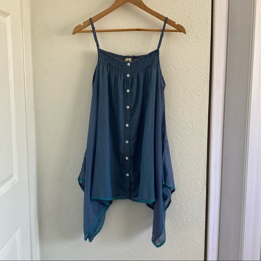 POINT Iridescent Asymmetrical Tunic Top Small - Picture 8 of 8